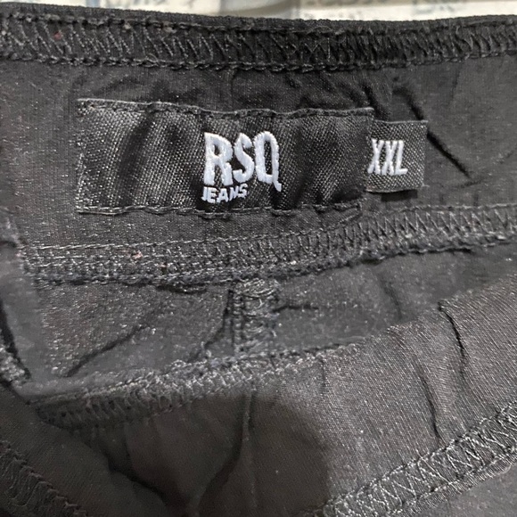 RSQ Black Nylon Jogger Pants Size XXL - Picture 2 of 4